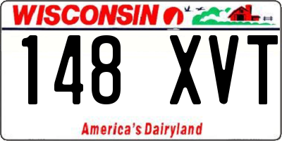WI license plate 148XVT