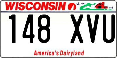 WI license plate 148XVU