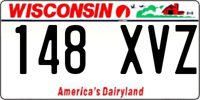 WI license plate 148XVZ