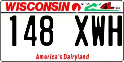 WI license plate 148XWH