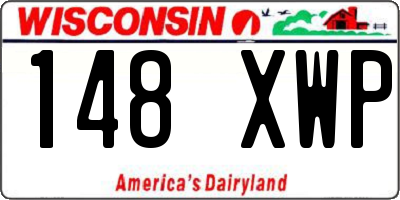 WI license plate 148XWP