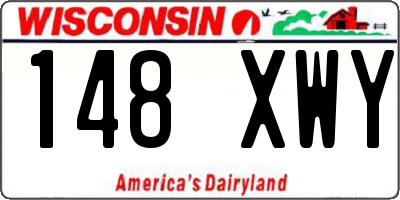 WI license plate 148XWY