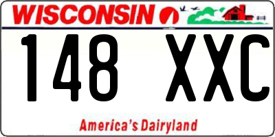 WI license plate 148XXC