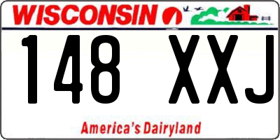 WI license plate 148XXJ