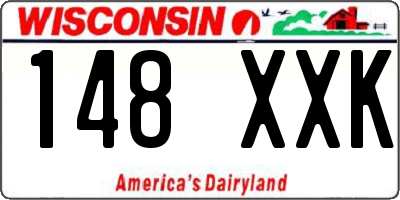 WI license plate 148XXK