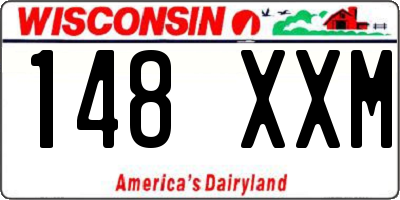 WI license plate 148XXM