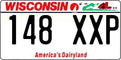 WI license plate 148XXP