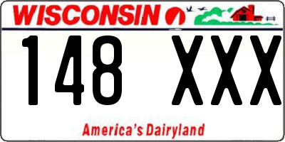 WI license plate 148XXX