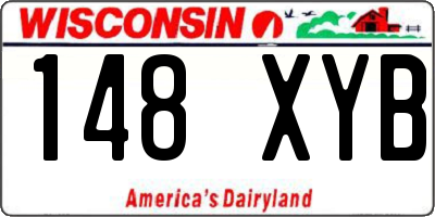 WI license plate 148XYB