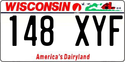 WI license plate 148XYF
