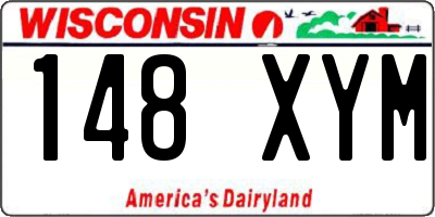 WI license plate 148XYM