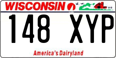 WI license plate 148XYP
