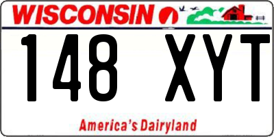 WI license plate 148XYT
