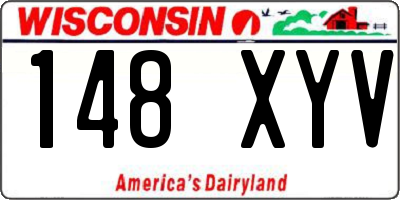 WI license plate 148XYV