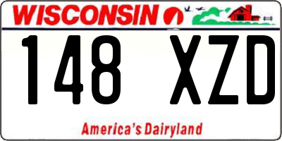 WI license plate 148XZD