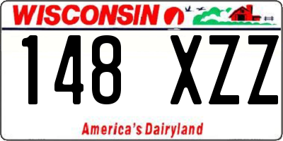 WI license plate 148XZZ