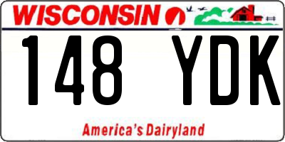 WI license plate 148YDK