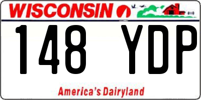 WI license plate 148YDP