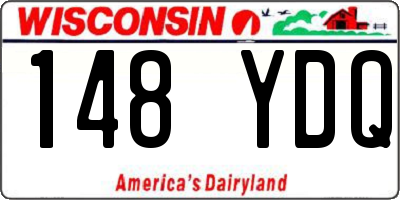 WI license plate 148YDQ