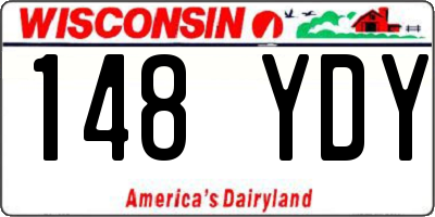 WI license plate 148YDY