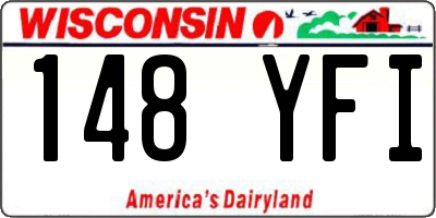 WI license plate 148YFI