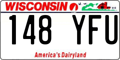 WI license plate 148YFU