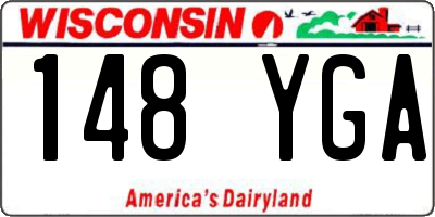 WI license plate 148YGA
