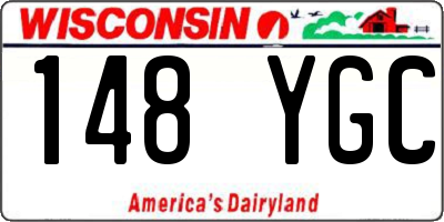 WI license plate 148YGC