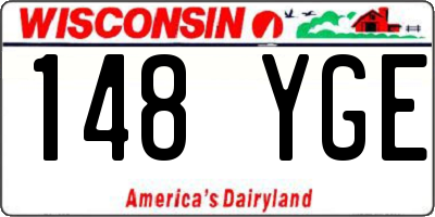 WI license plate 148YGE