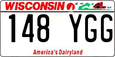 WI license plate 148YGG