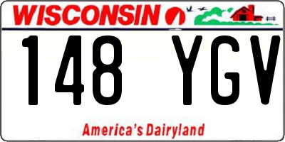 WI license plate 148YGV