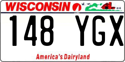 WI license plate 148YGX