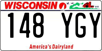 WI license plate 148YGY