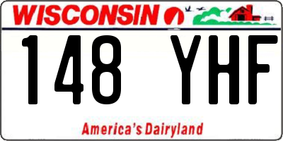 WI license plate 148YHF