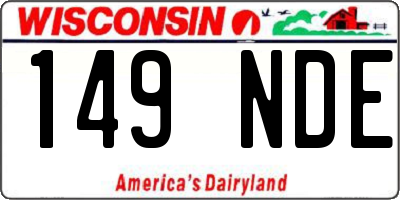 WI license plate 149NDE