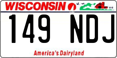 WI license plate 149NDJ