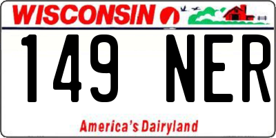 WI license plate 149NER