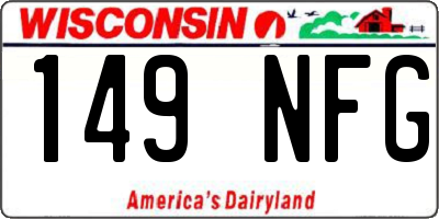 WI license plate 149NFG