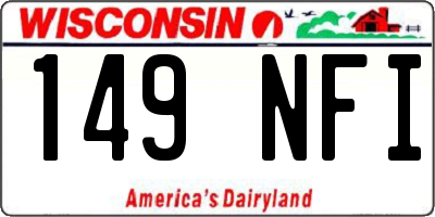 WI license plate 149NFI