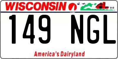 WI license plate 149NGL