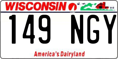 WI license plate 149NGY