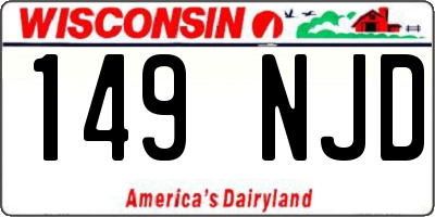WI license plate 149NJD