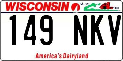 WI license plate 149NKV