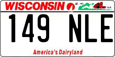 WI license plate 149NLE