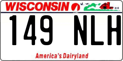 WI license plate 149NLH