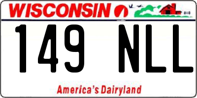 WI license plate 149NLL