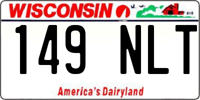 WI license plate 149NLT