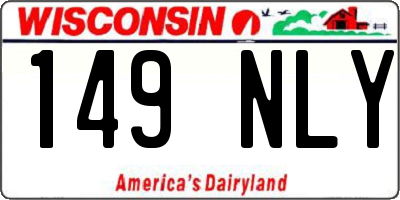 WI license plate 149NLY