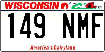WI license plate 149NMF
