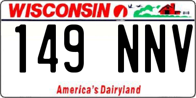 WI license plate 149NNV